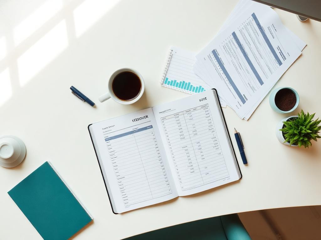 Bookkeeping reports and an organized ledger